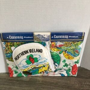 Vtg Northern Ireland Kitchen Linen Set